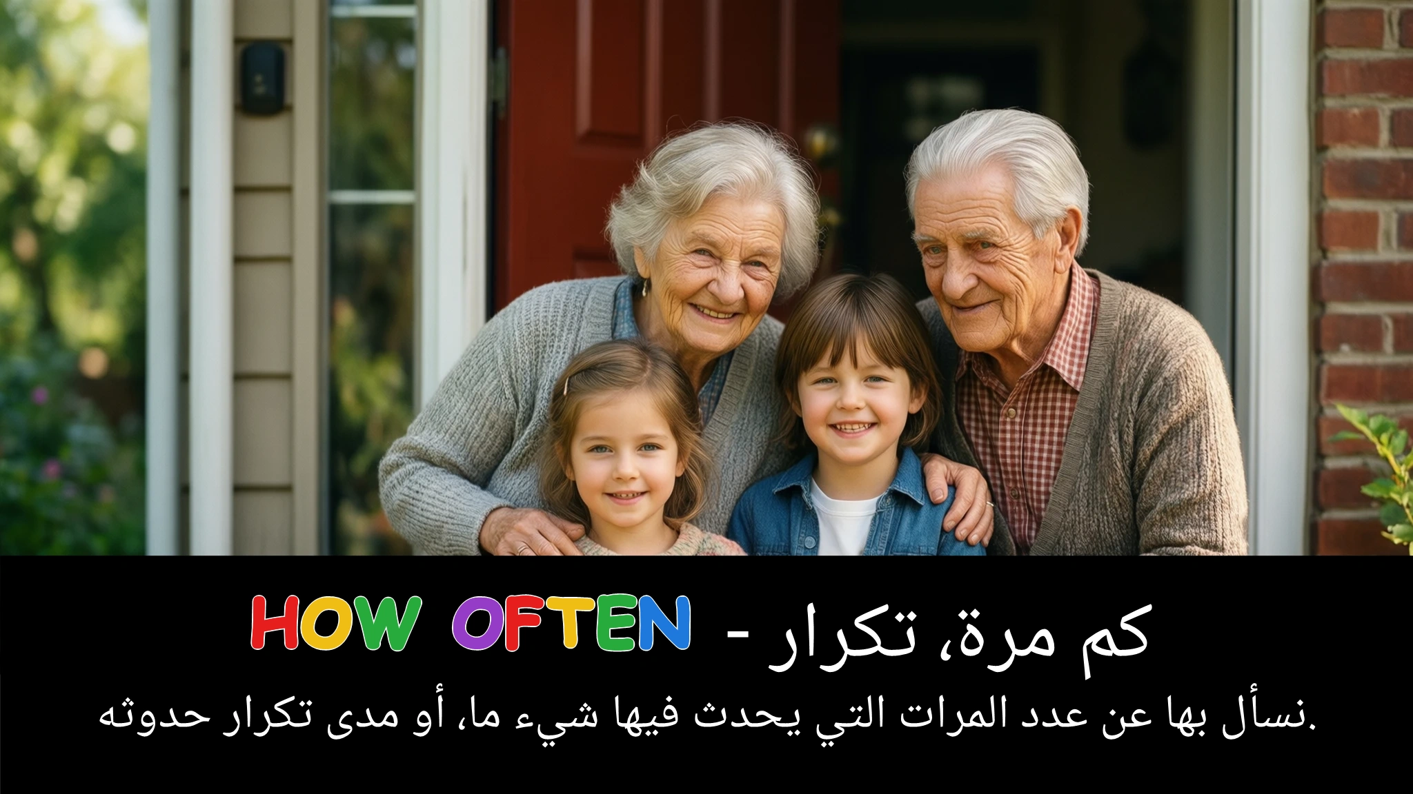 Arabic Illustration for how often